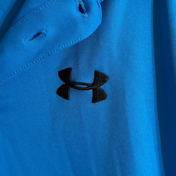 Under Armour Boy’s Loose Blue Polo, YXL, Pre-owned - Picture 3 of 5